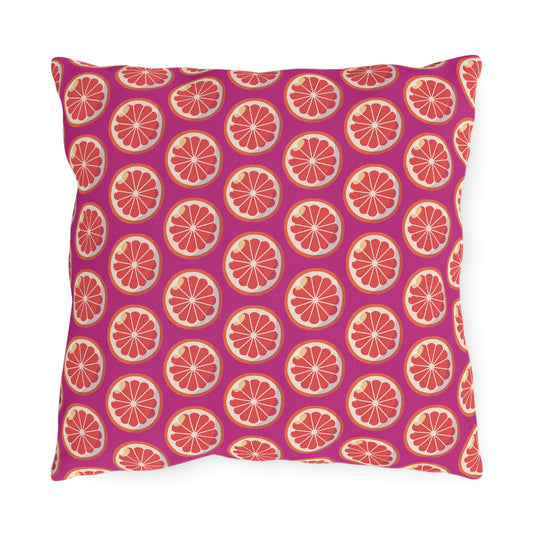 Copy of Outdoor Throw Pillows 16x16, Bright Citrus Design