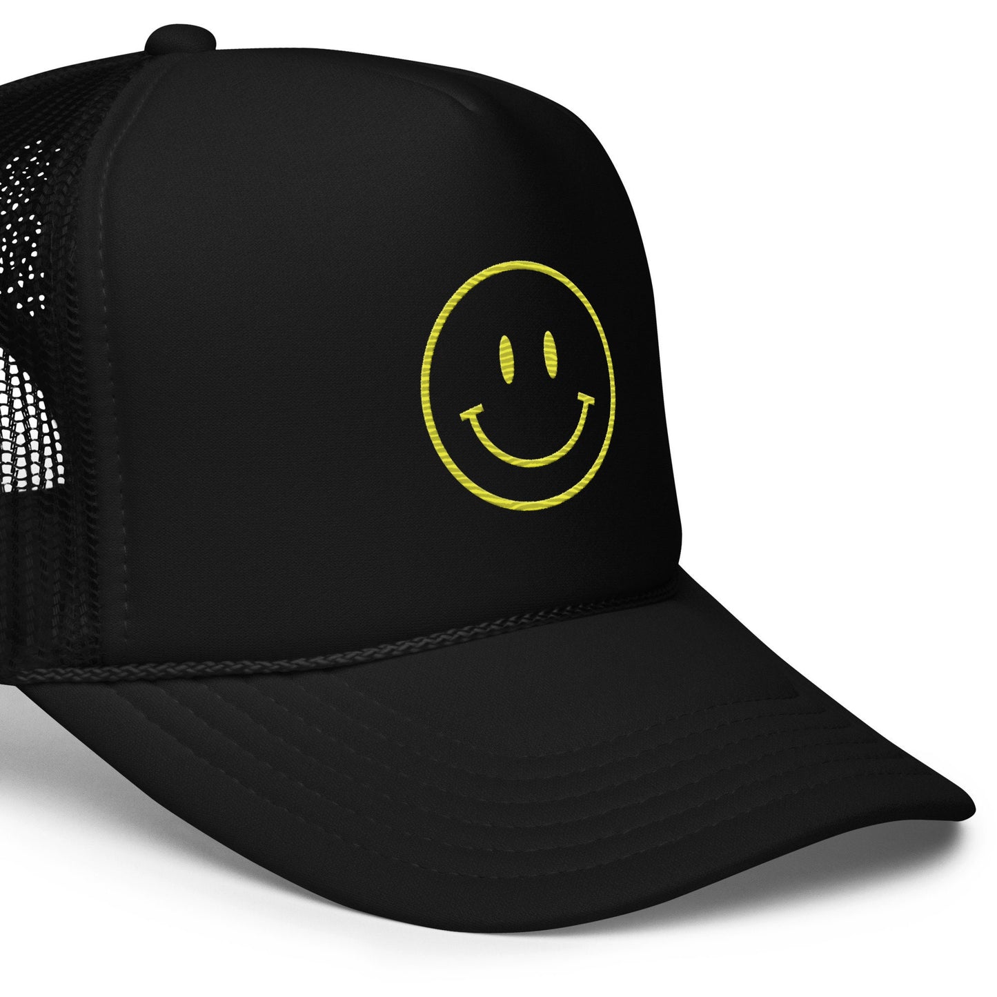 Foam Trucker Hat Smiley Face,