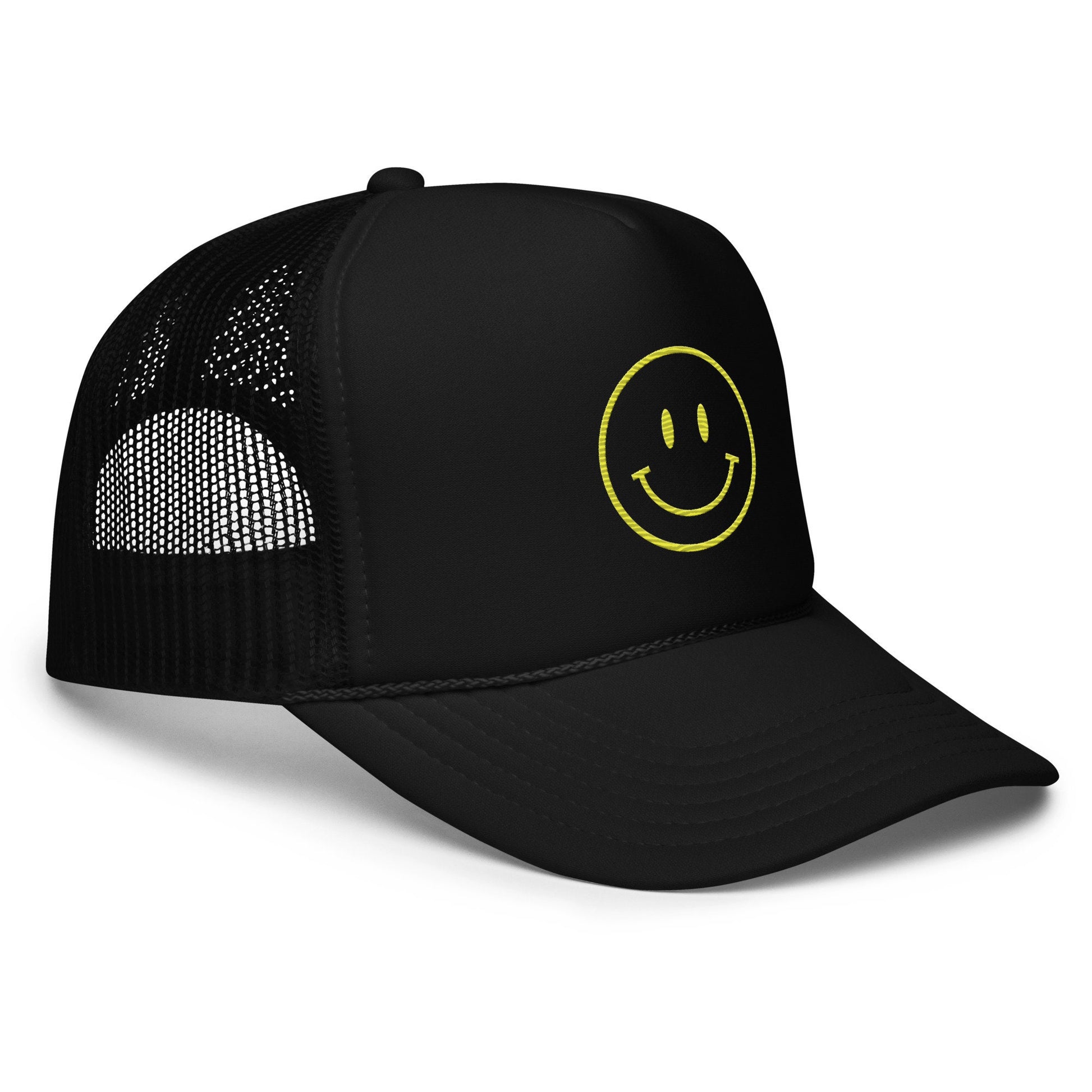 Foam Trucker Hat Smiley Face,