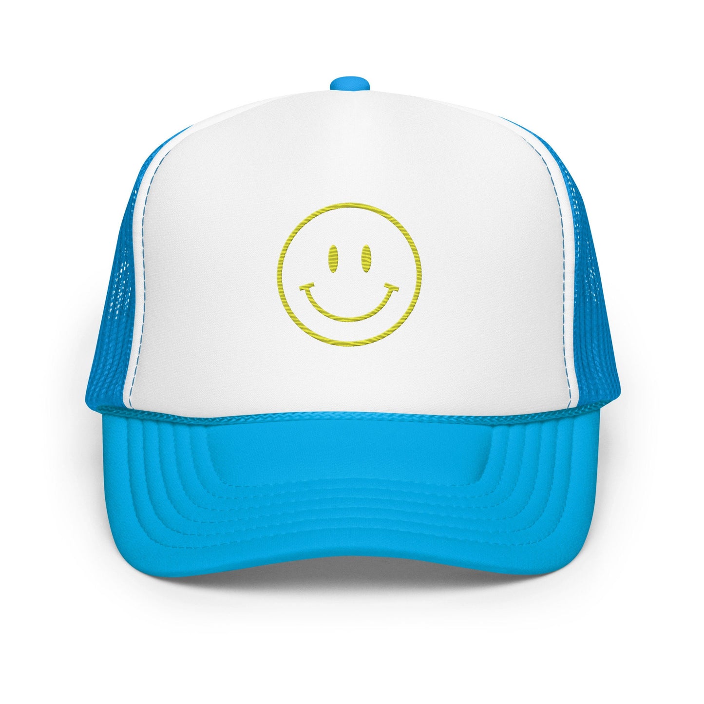 Foam Trucker Hat Smiley Face,