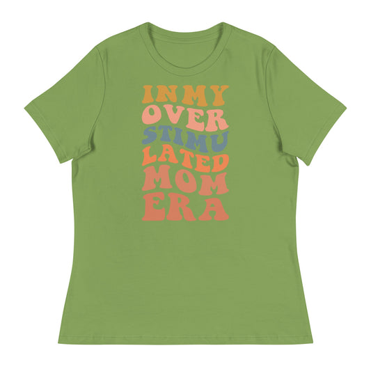 Overstimulated Mom Era T-Shirt, Comfort Color Tees for Mothers Day Gift, Era Quote Shirt