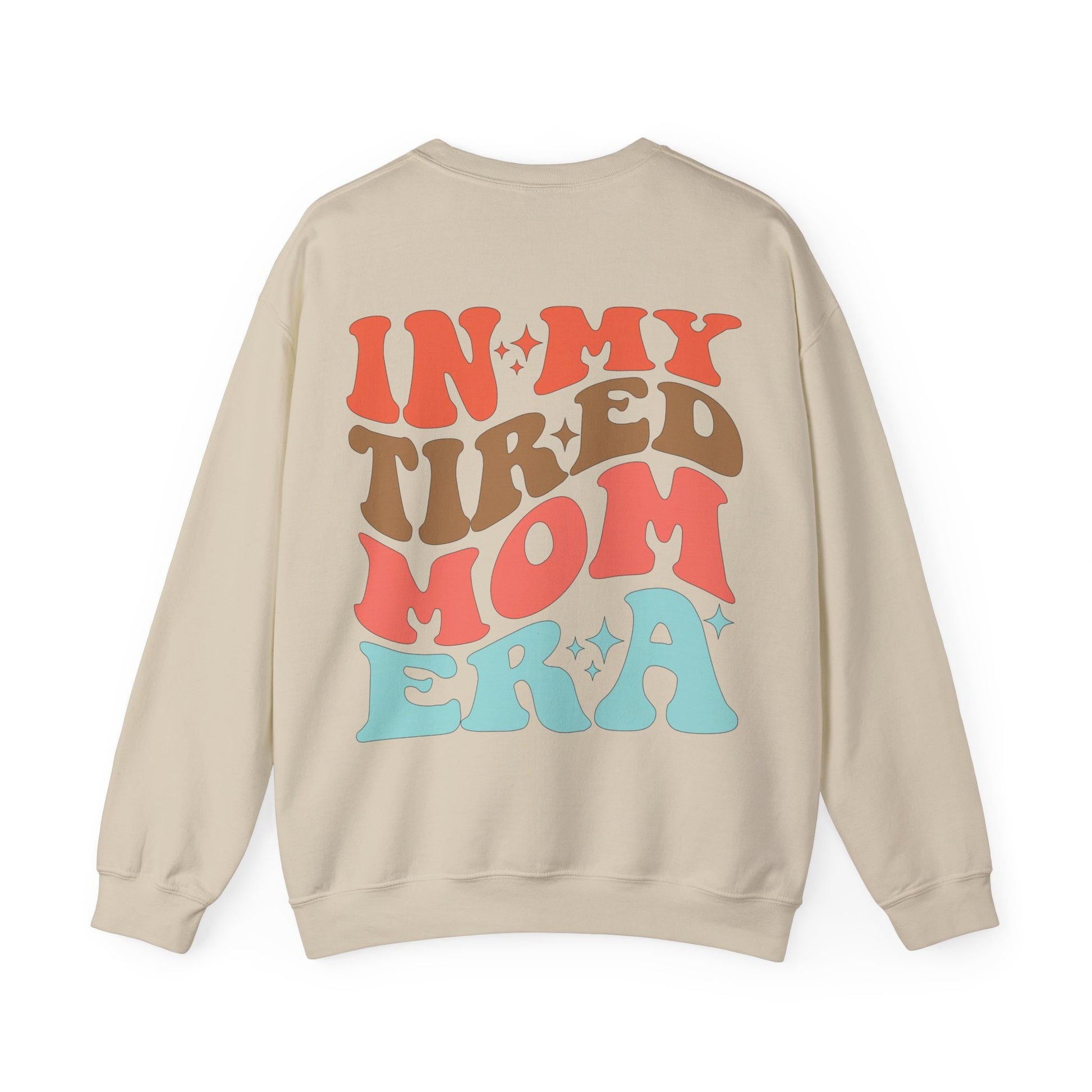 Kelly Green Mom Gilden Crewneck Sweatshirt, In My Tired Mom Era Sweatshirt, Oversize Comfy in Multiple Colors