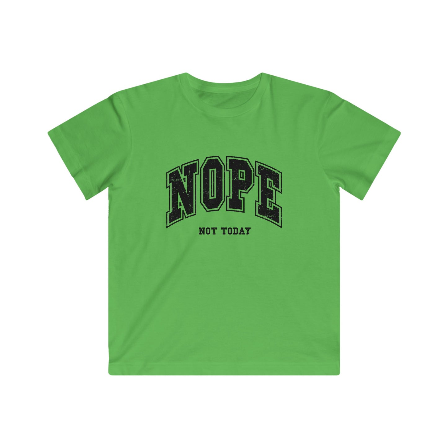 Kids Nope Note Today Jersey Tee, Multiple comfort colors in kids sizes, Nope Not Today Quote Shirt for kids