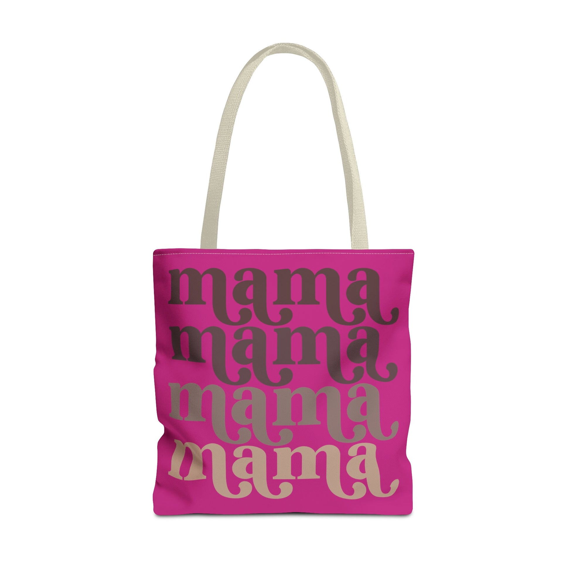 Mama Tote Bag, Multiple Sizes Beach or Grocery Tote Bag for Mom, Raspberry Tote Bag