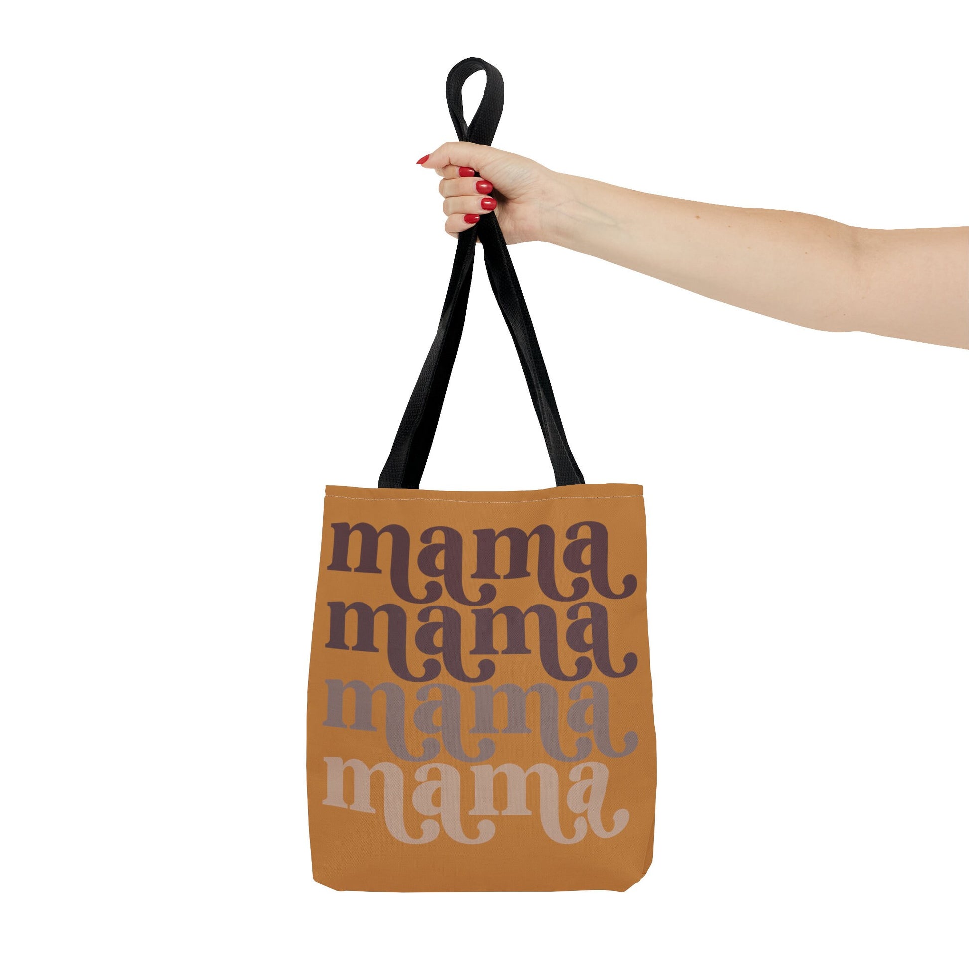 Mama Tote Bag, Camel Color Tote Bag, Perfect Diaper Bag Size for New Mom, Mothers Day Gift, 13x13 tote bag