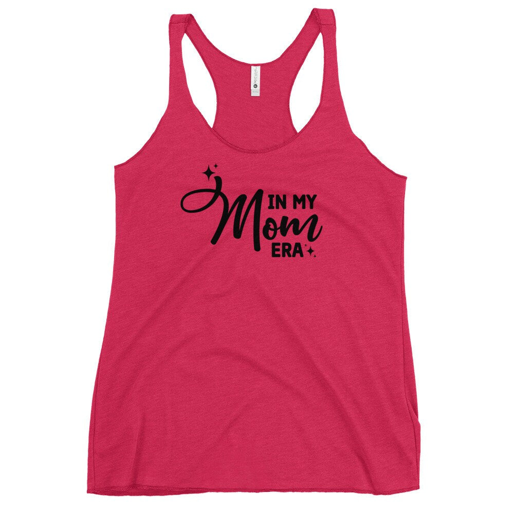 Mom Era Tank, Multiple Color Mom Era Racerback Tank Top, Form fitting cut tank