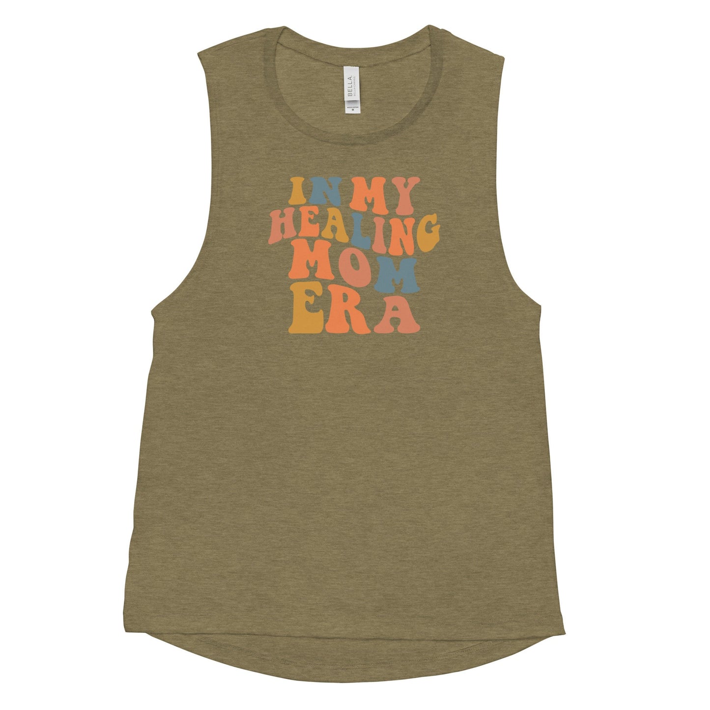 Healing Mom Era Tank Top, Multiple Comfort Colors Tank, Flowy Mom Quote Tank Top