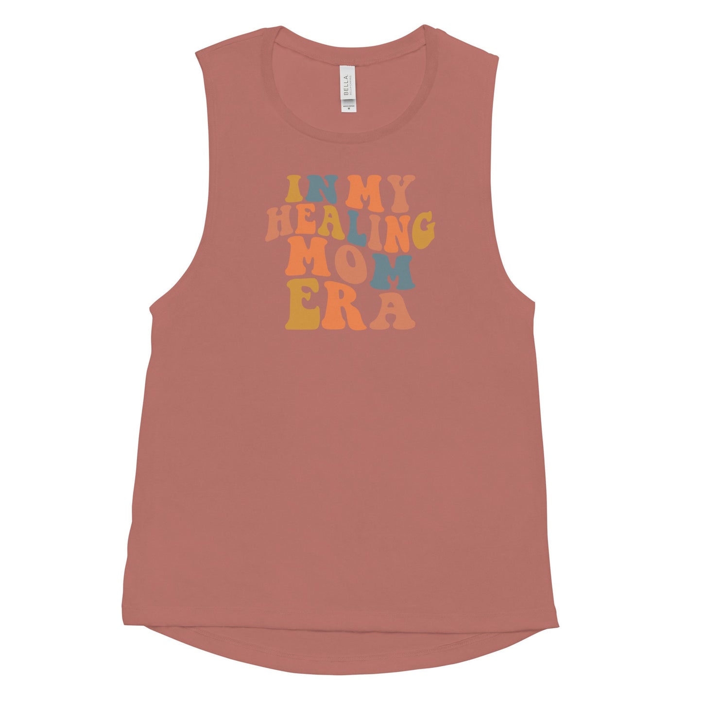 Healing Mom Era Tank Top, Multiple Comfort Colors Tank, Flowy Mom Quote Tank Top