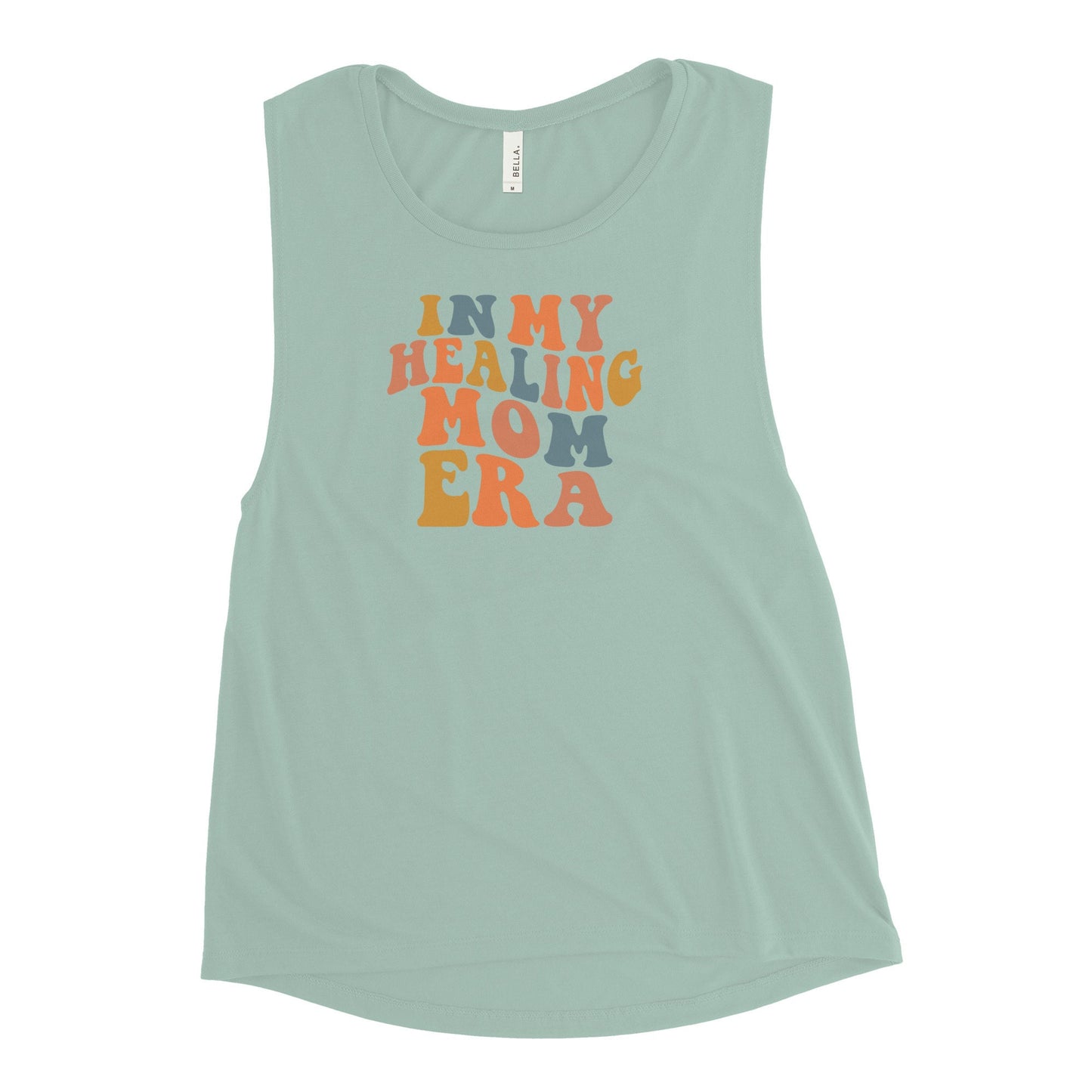 Healing Mom Era Tank Top, Multiple Comfort Colors Tank, Flowy Mom Quote Tank Top