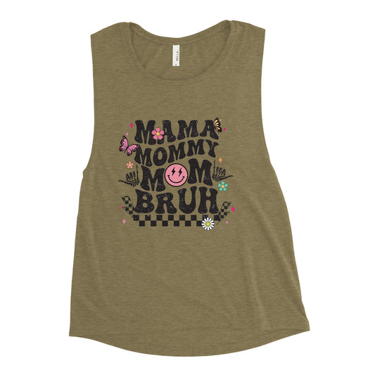 Mama Mommy Bruh Tank Top, Multiple Comfort Colors and Sizes for Mom, Athletic Wear for Her