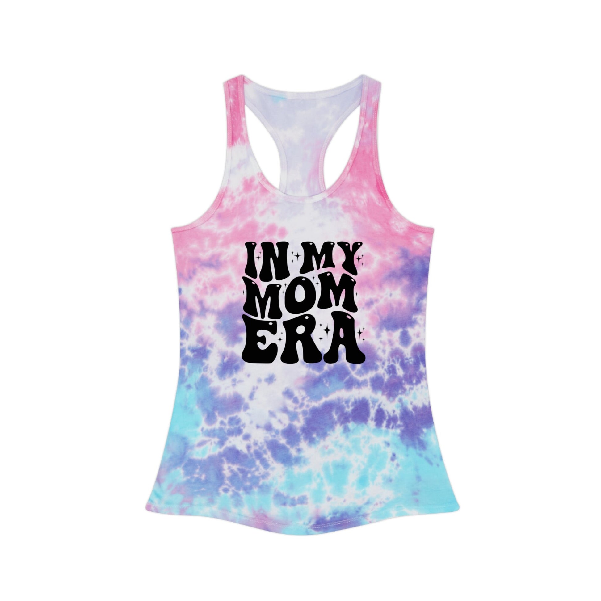 Mom Era Tie Dye Racerback Tank Top, Multiple Comfort Colors Tie dye Shirt, Mothers Day gift, New Mom Gift for Shower