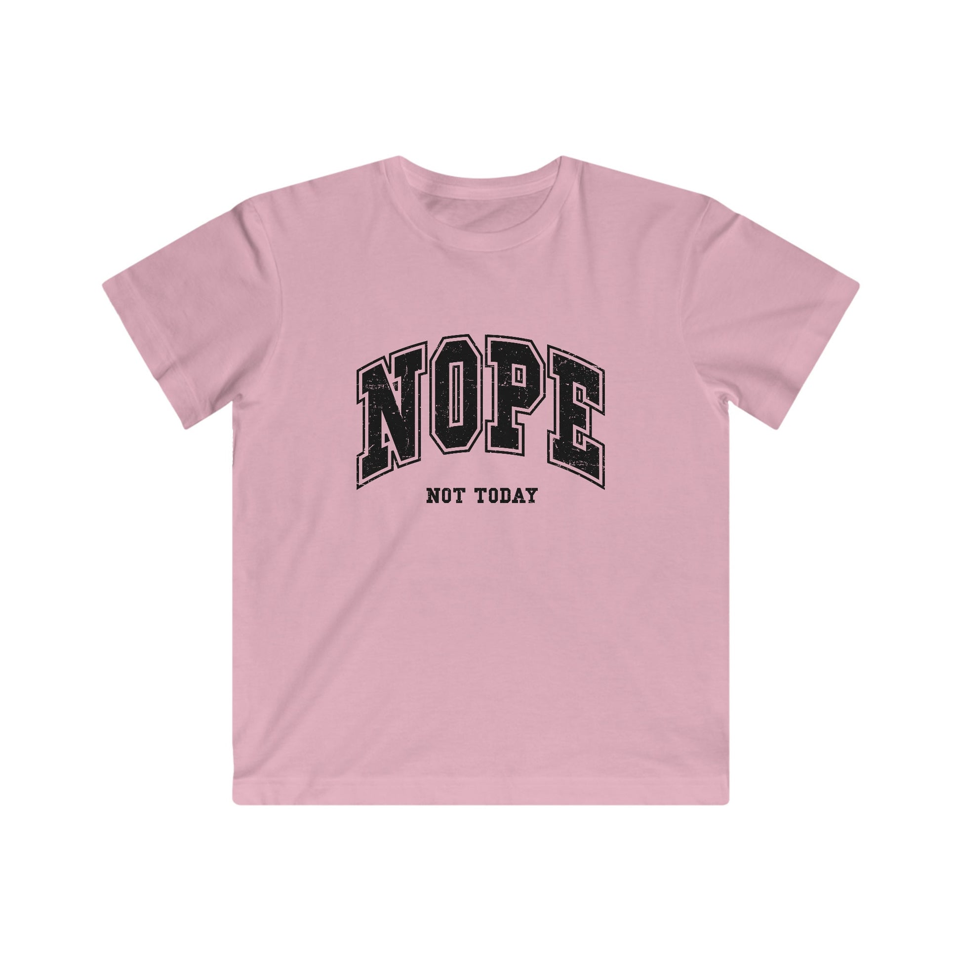 Kids Nope Note Today Jersey Tee, Multiple comfort colors in kids sizes, Nope Not Today Quote Shirt for kids