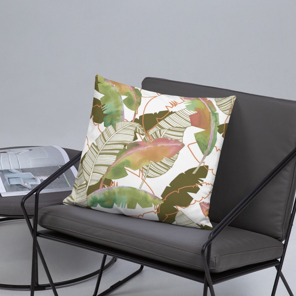 Tropical Leaf Pillow