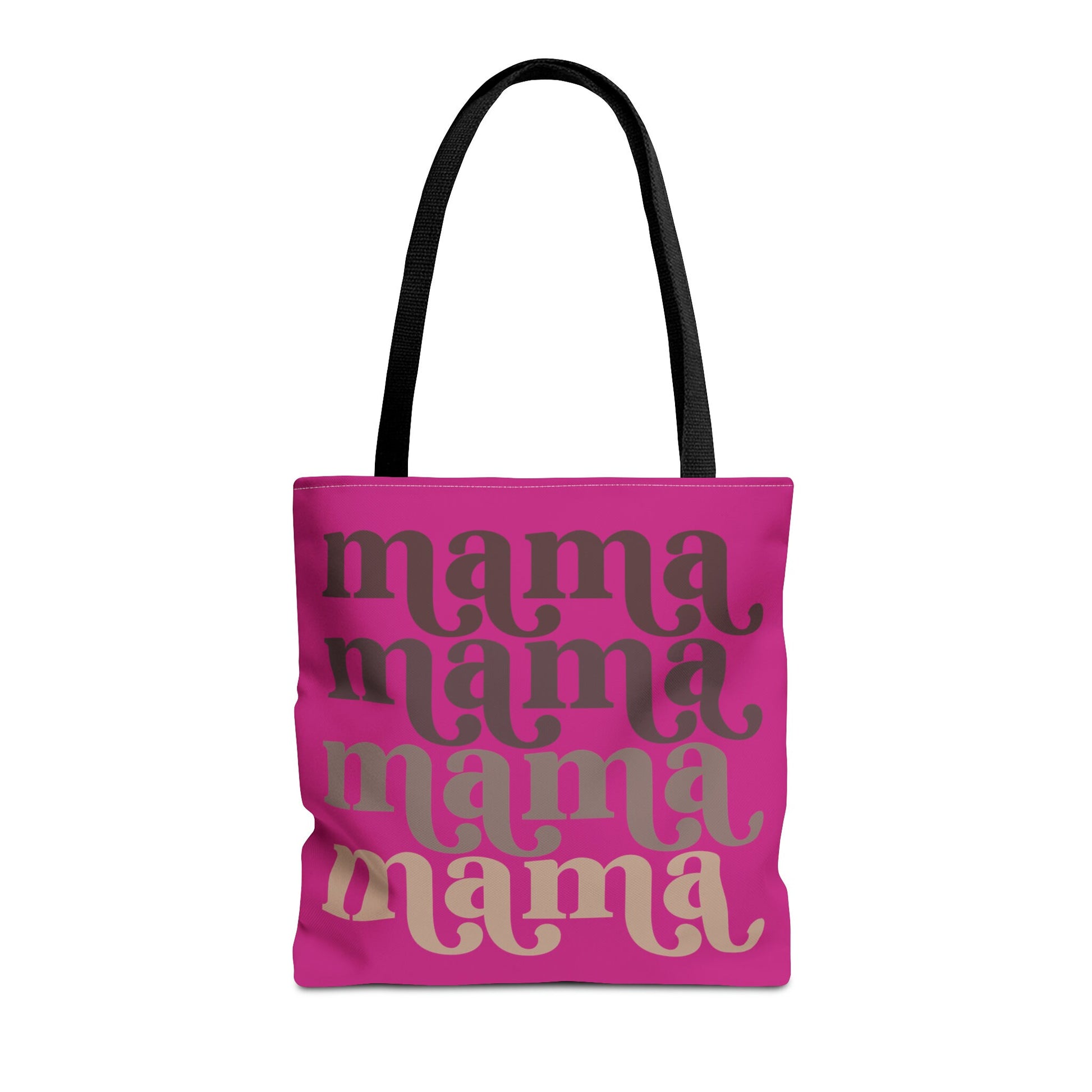 Mama Tote Bag, Multiple Sizes Beach or Grocery Tote Bag for Mom, Raspberry Tote Bag