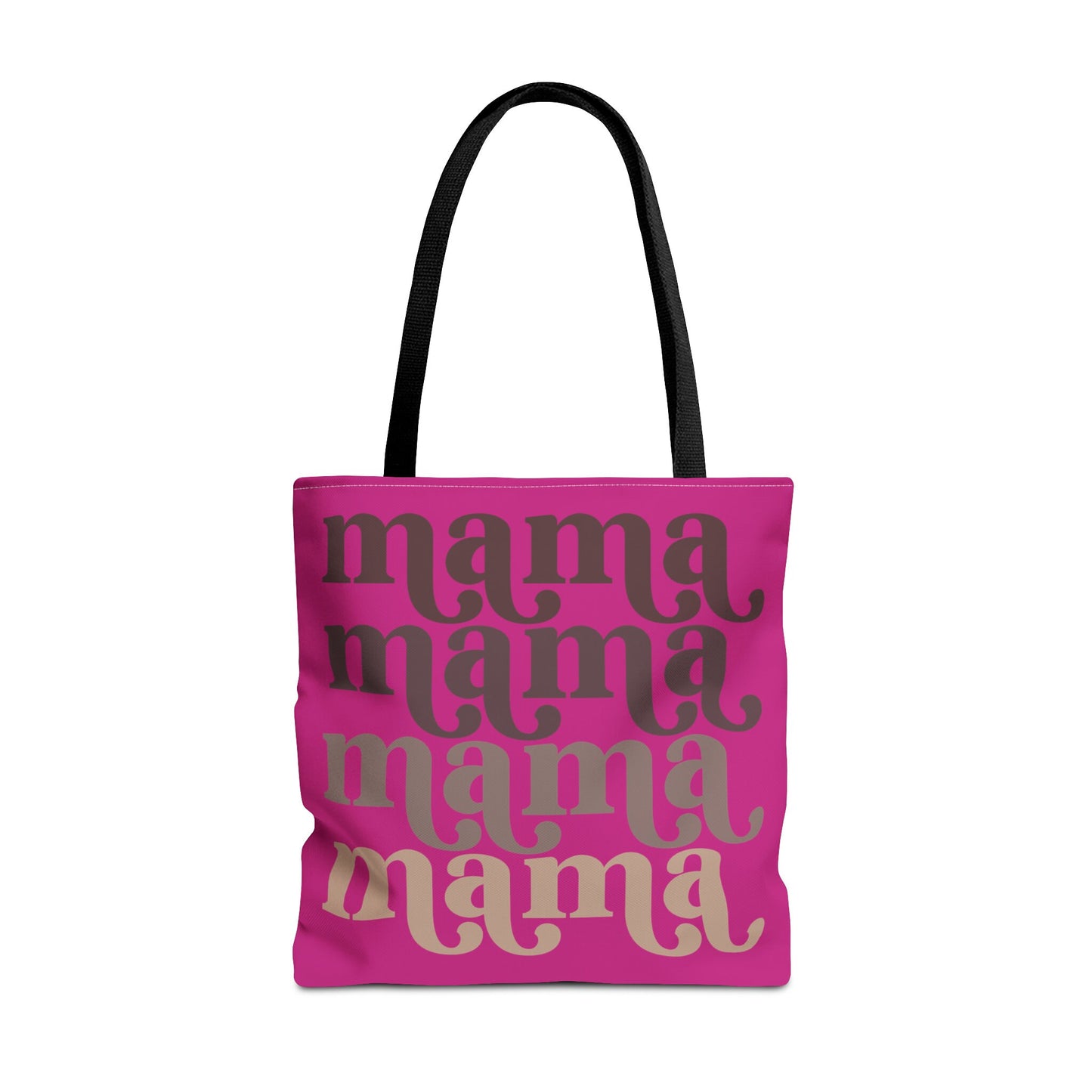 Mama Tote Bag, Multiple Sizes Beach or Grocery Tote Bag for Mom, Raspberry Tote Bag