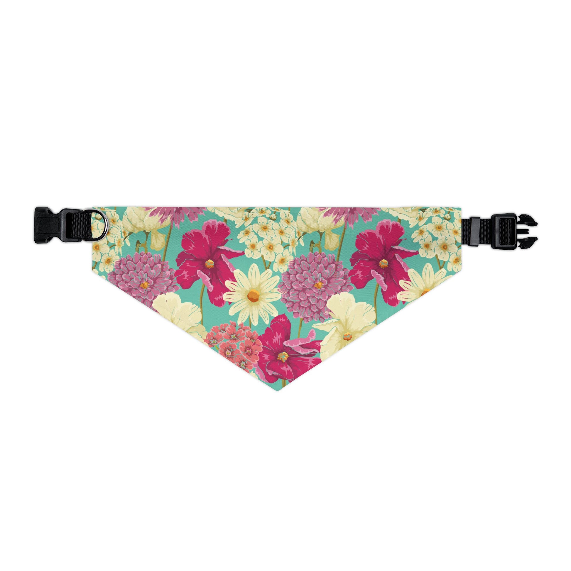 Pet Bandana Collar, Dog Camping Bandana Collar, Floral Design Dog Bandana multiple sizes