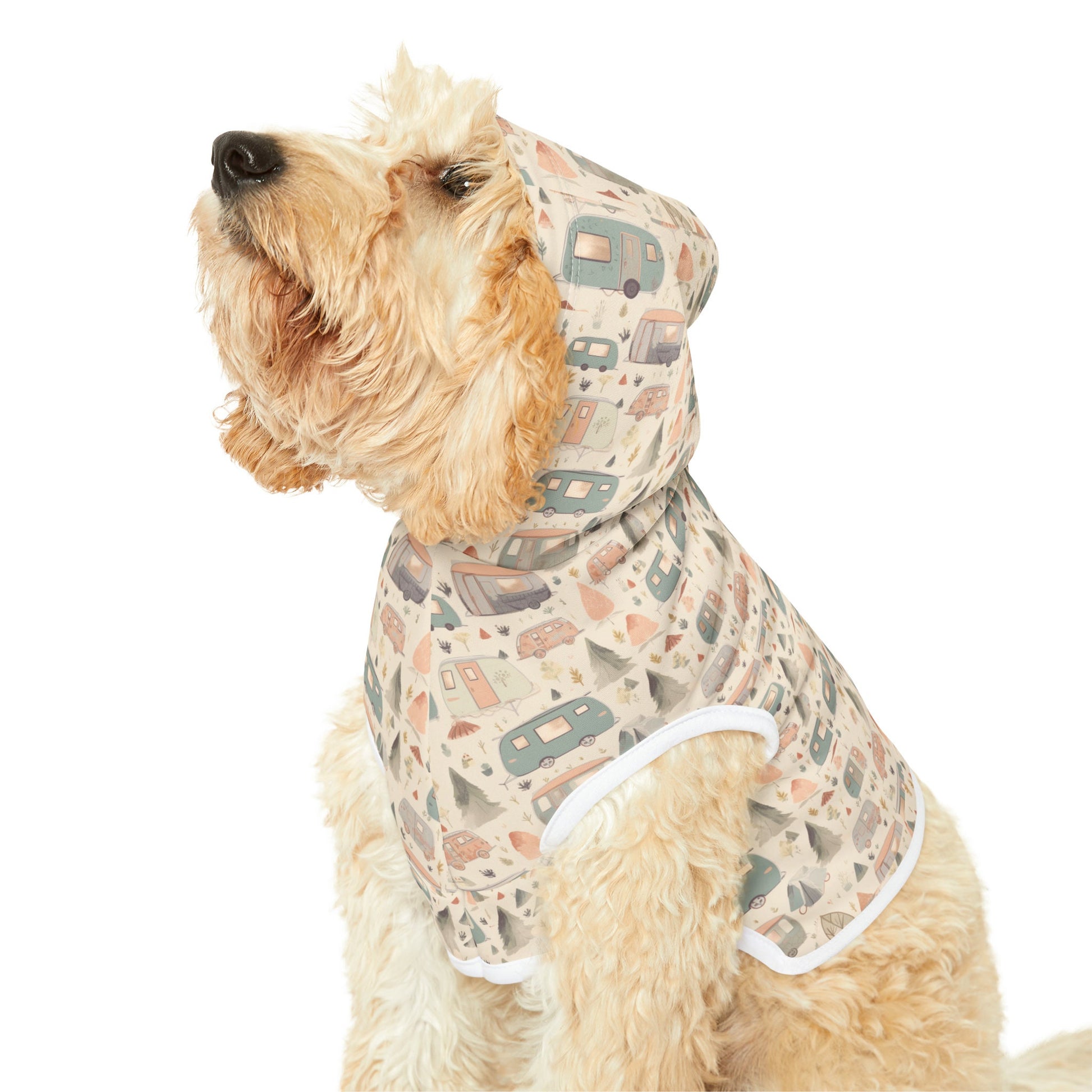 Camping Pet Hoodie, Multiple size Pet Shirt