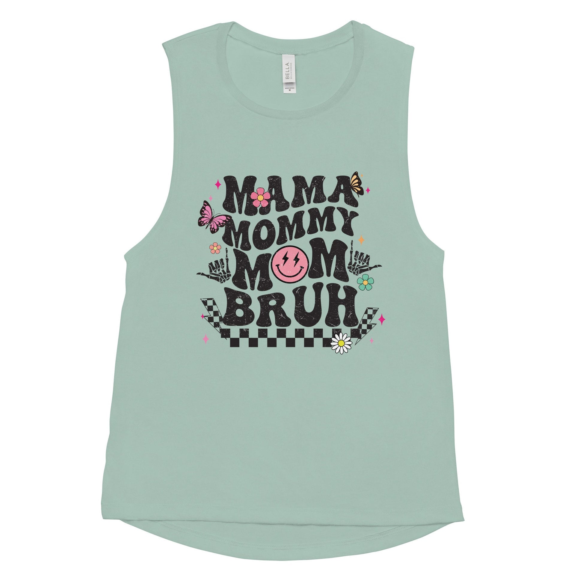 Mama Mommy Bruh Tank Top, Multiple Comfort Colors and Sizes for Mom, Athletic Wear for Her