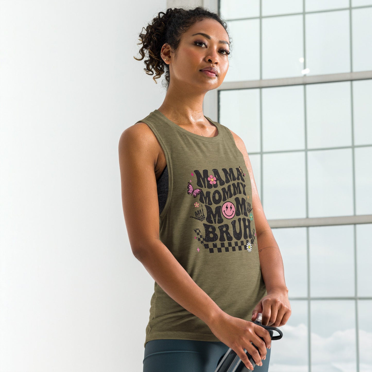 Mama Mommy Bruh Tank Top, Multiple Comfort Colors and Sizes for Mom, Athletic Wear for Her