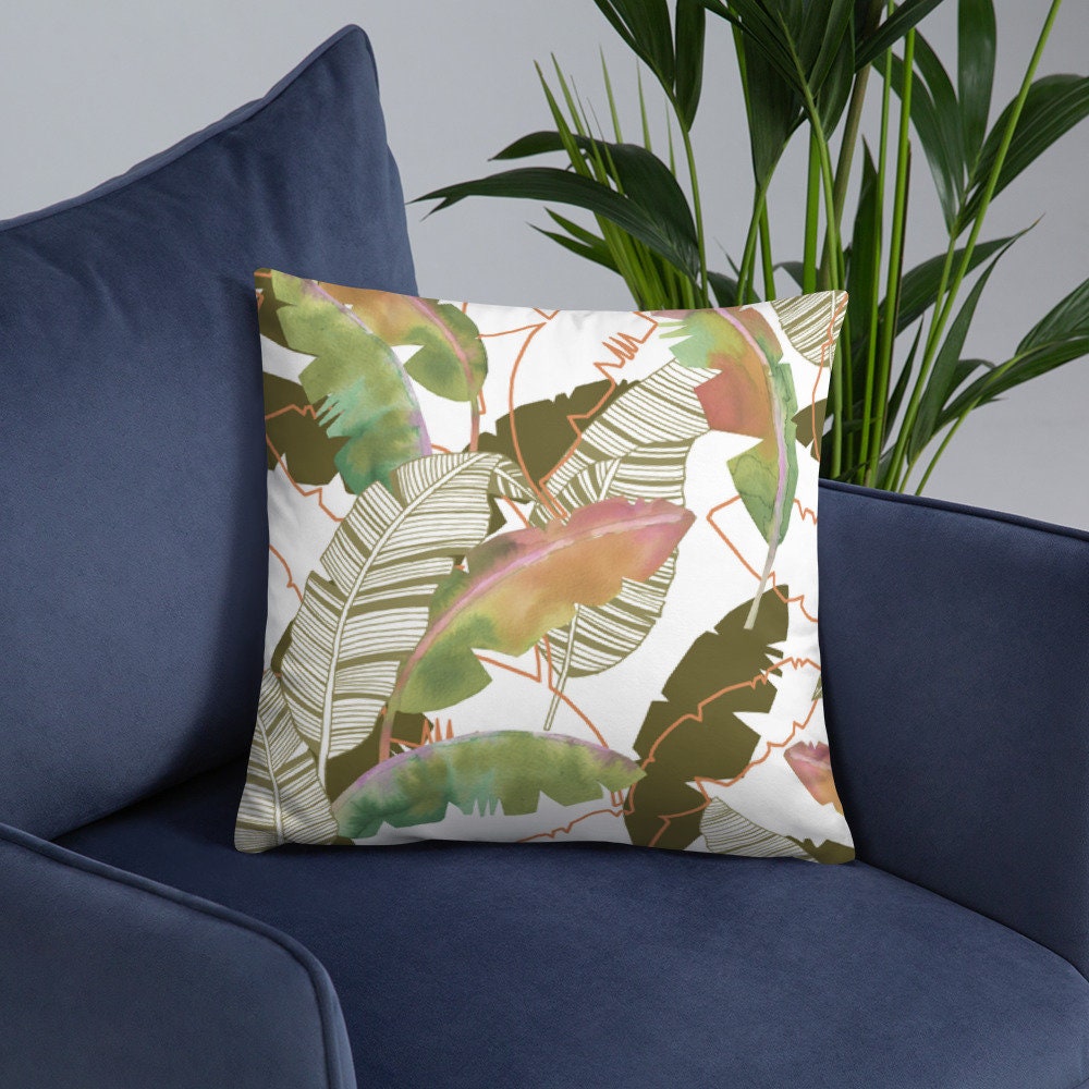 Tropical Leaf Pillow